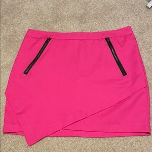 Pink mini skirt